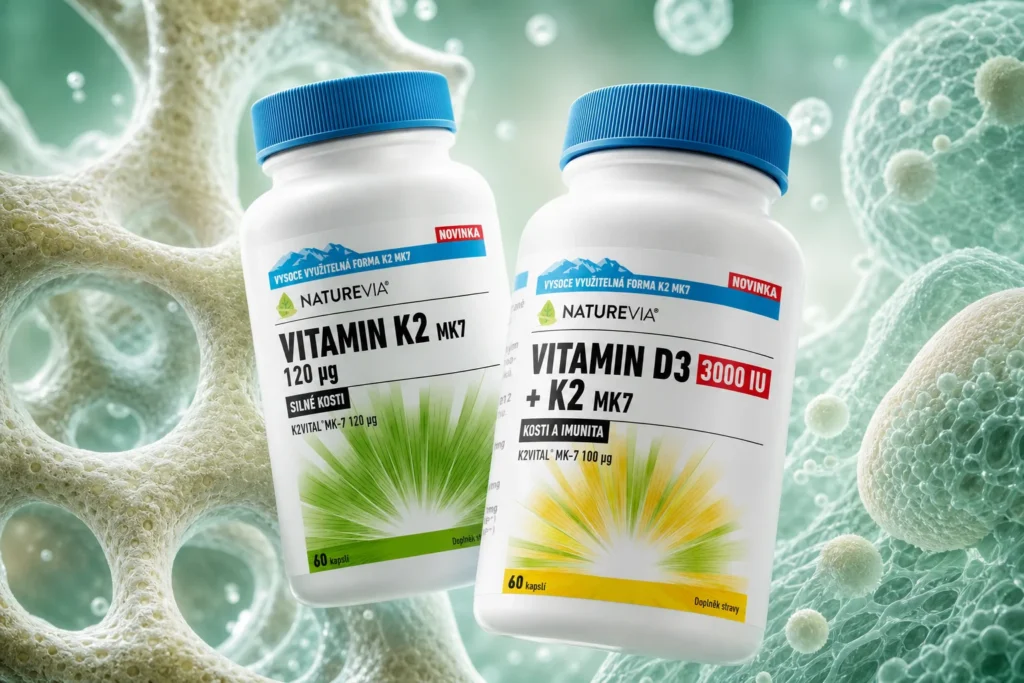 Dvě novinky s vitaminem K2: samostatný K2 MK7 a kombinace s D3
